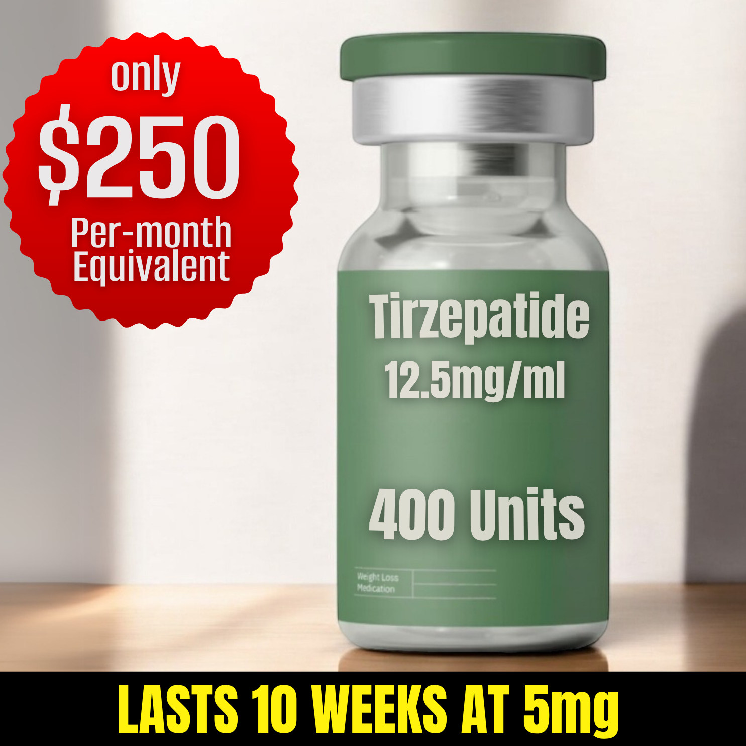 400 Units Tirzepatide $649