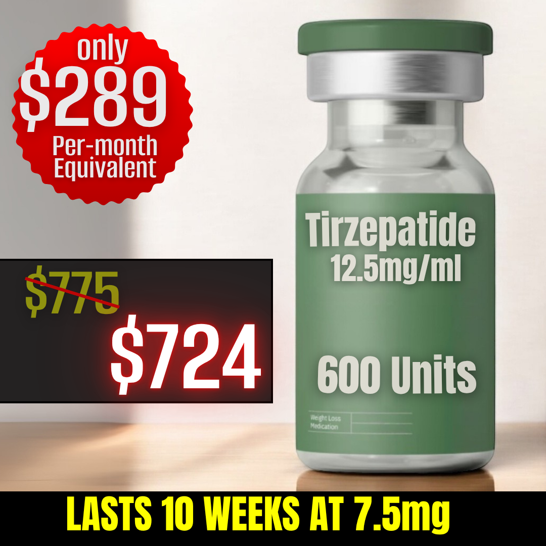 600 Units Tirzepatide $724 (10 Weeks)