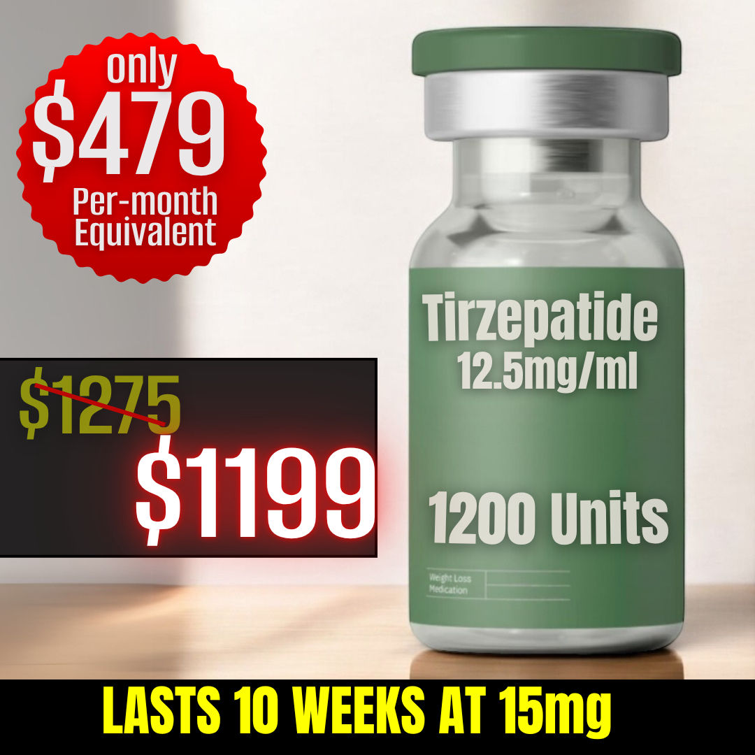 1200 Units Tirzepatide $1199 (10 Weeks)